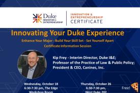 Innovating Your Duke Experience